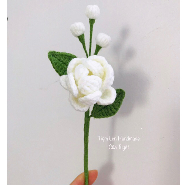 Hoa nhài bằng len