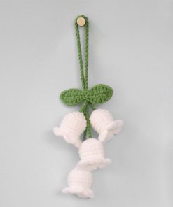 Móc khóa hoa Linh Lan bằng len handmade - Tiệm Len 1992