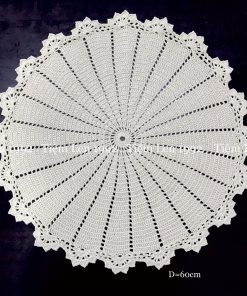 Thảm len viền ren handmade phong chách vintage - Tiệm Len 1992