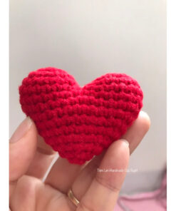 Móc Khoá Trái Tim bằng Len/ Móc Khoá Len Handmade