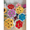 Bó hoa hướng dương, hoa hồng mini handmade bó hoa tốt nghiệp