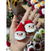 Móc khoá Ông già Noel mini handmade bằng len (5cm