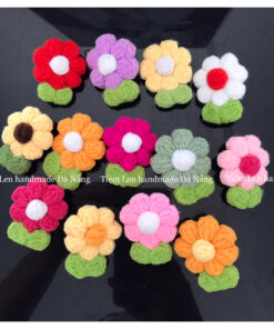 Móc khoá Hoa len handmade siêu dễ thương
